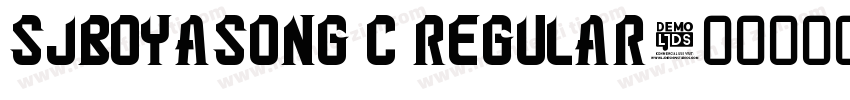 sjboyasong c regular字体转换